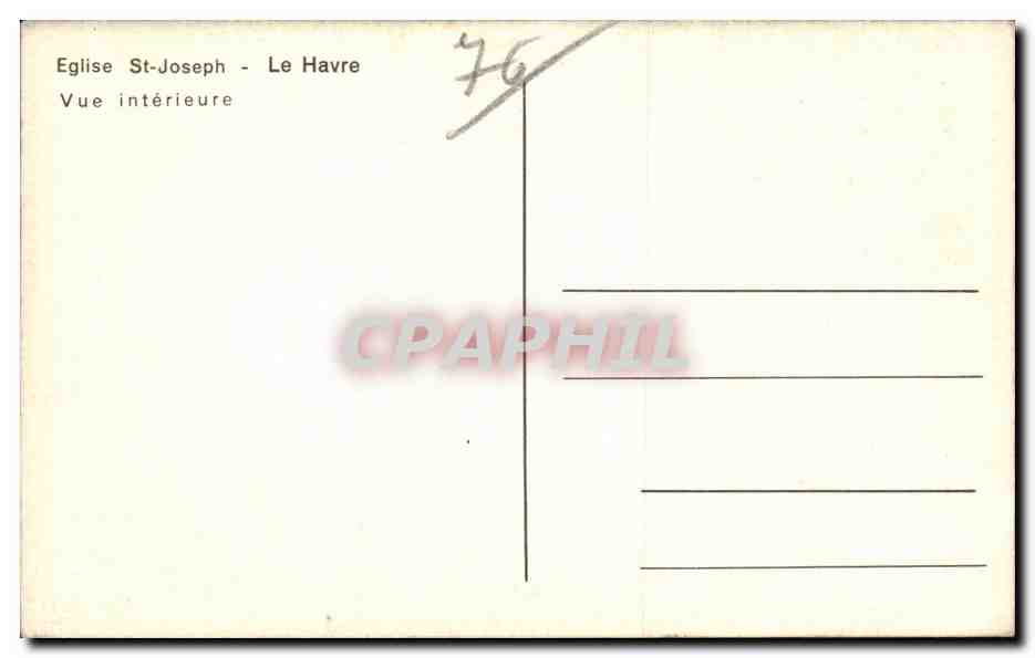 Forges les Eaux - Eglise St Joseph - Le Havre - CPA  — Rückseite