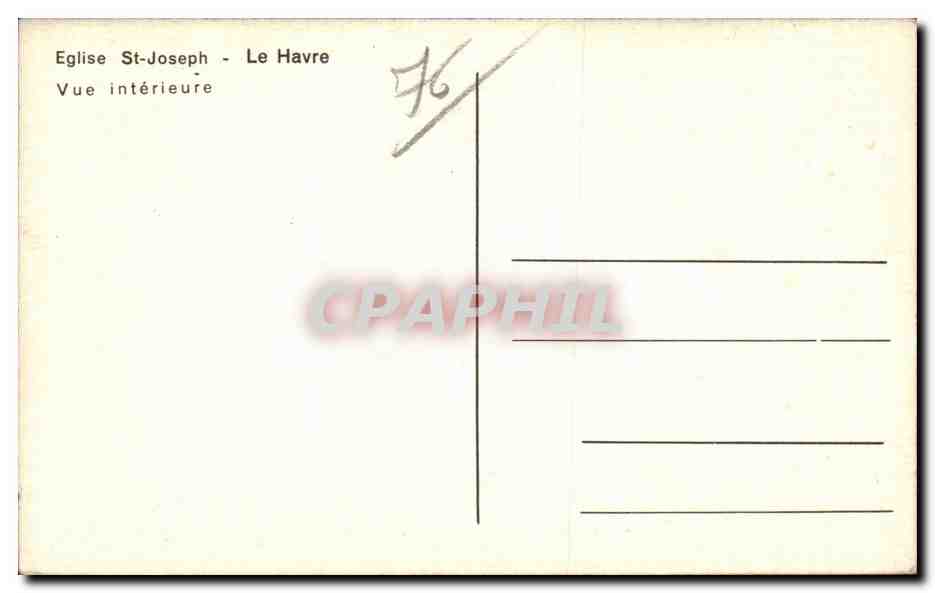Forges les Eaux - Eglise St Joseph - Le Havre - CPA  — Rückseite