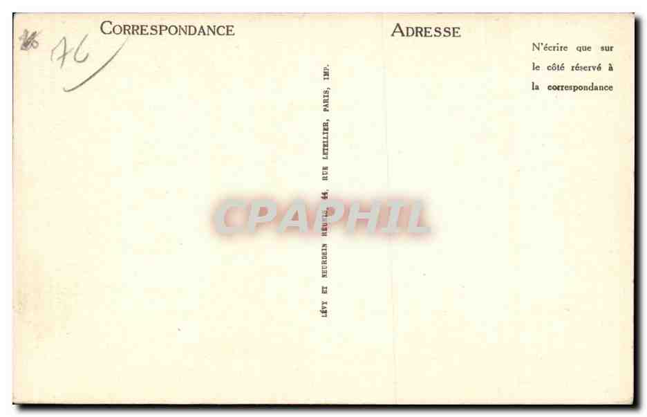 Le Havre - Monument de la Reconnaissance Belge - CPA  — Rückseite