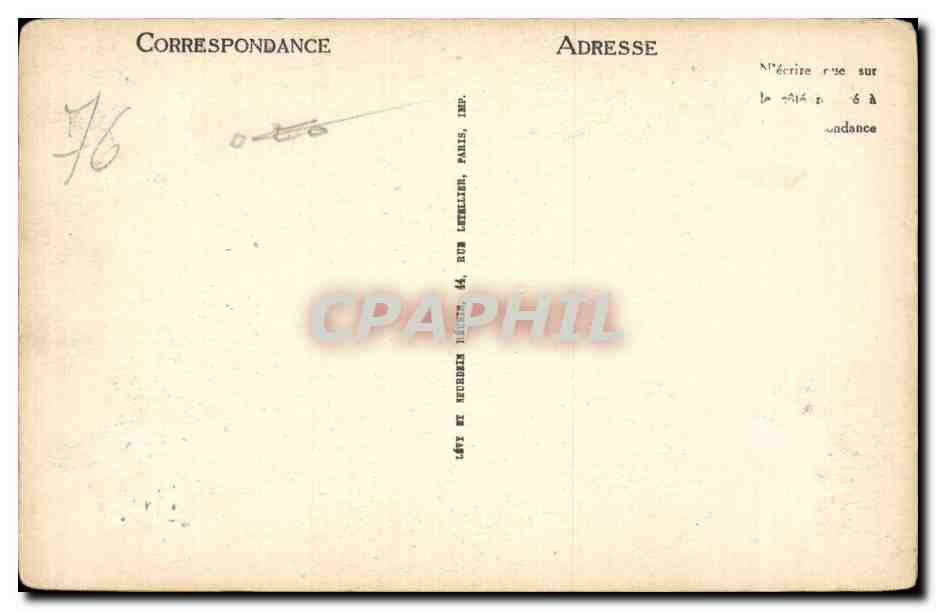Le Havre - Cap de la Heve - CPA  — Verso