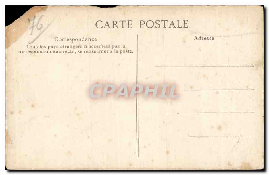 Le Havre - Rapide par Gros Temps - paquebot - steamer - CPA  — Verso
