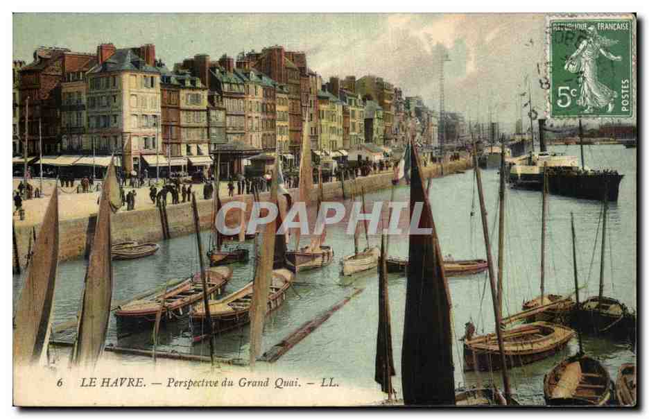 Le Havre - Perspective du Grand Quai - CPA 