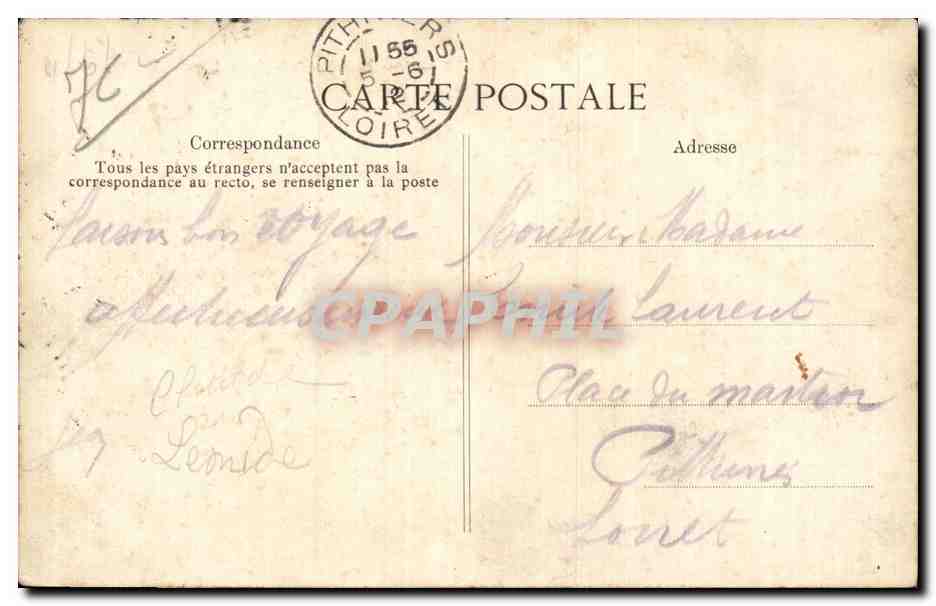Le Havre - Vue Generale de la Plage - CPA  — Rückseite