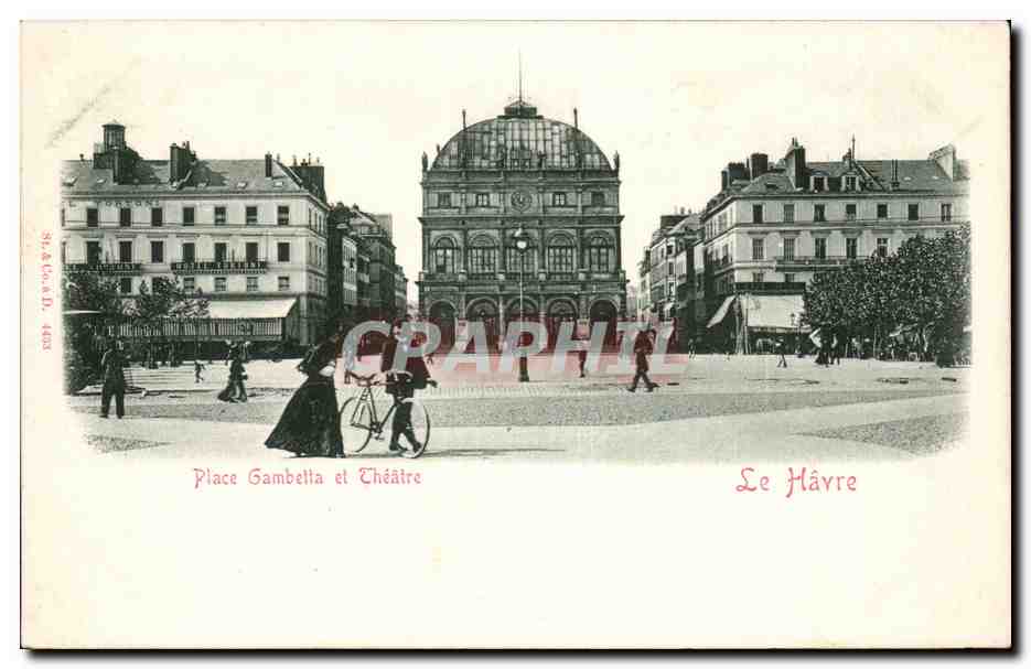 Le Havre - Place Gambetta et Theatre - CPA 