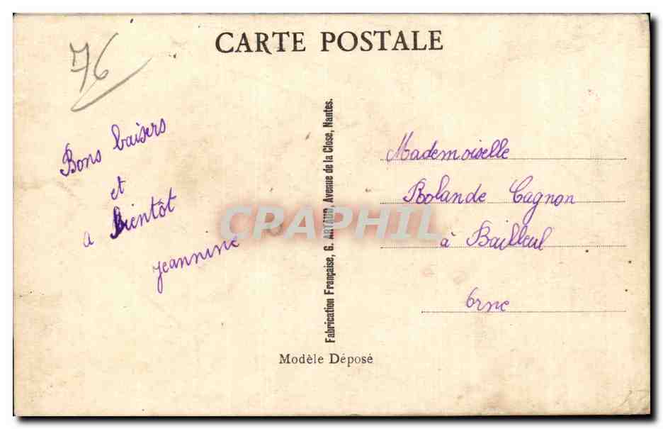 CARTE SYSTEME Le Havre - Souvenir - Illustration - Le Coup d'Pepin - CPA  — Rückseite