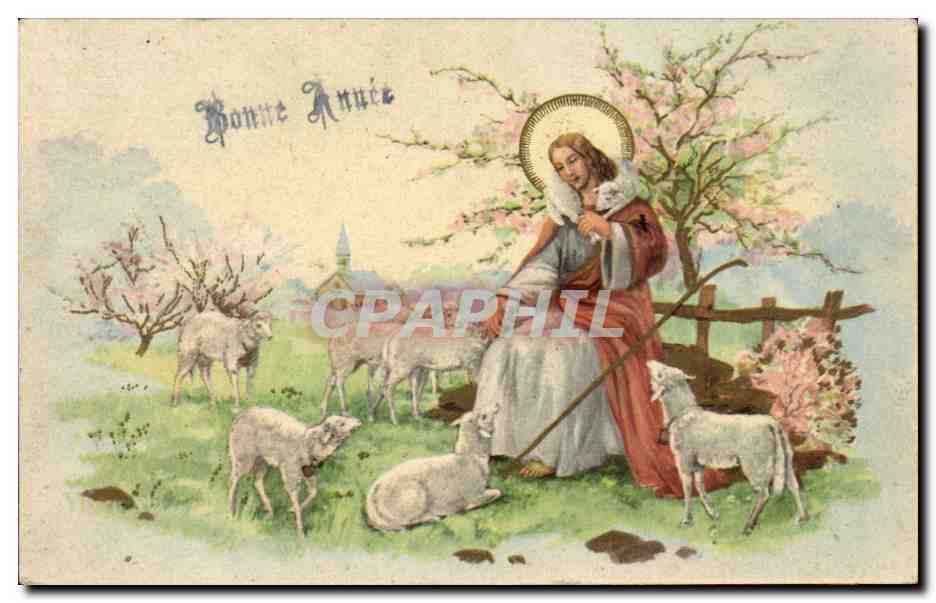 Fetes - Bonne Annee - mouton - CPA 