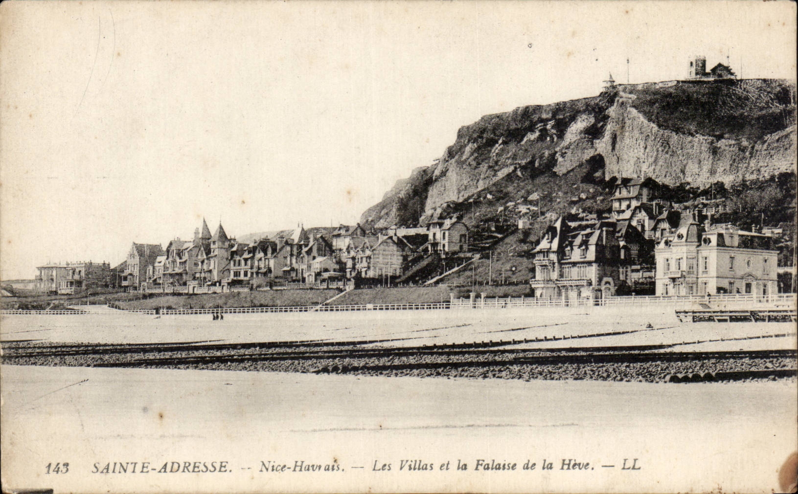 Sainte Adresse - Les Villas et la Falaise de la Heve - CPA 