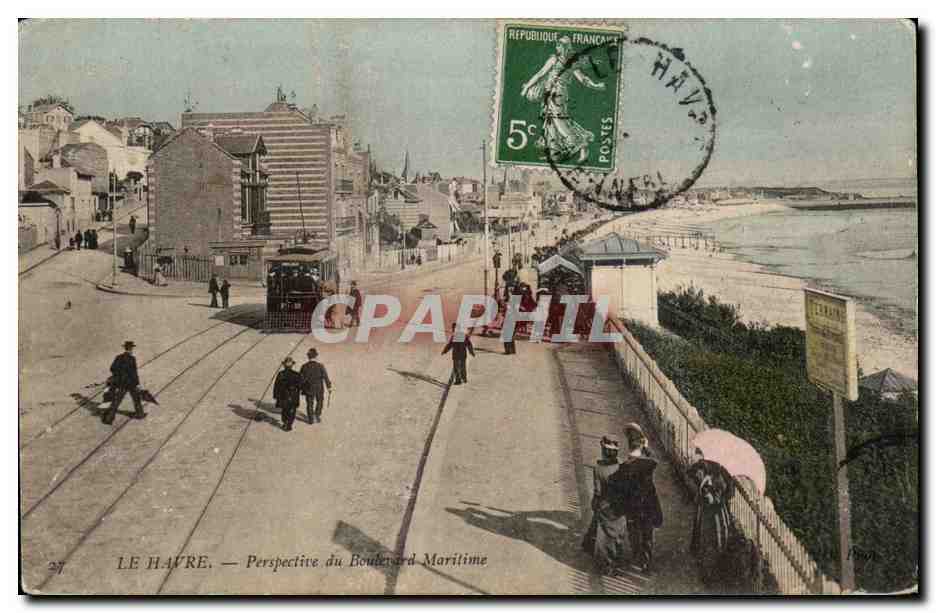 Le Havre - Perspective du Boulevard Maritime - CPA 