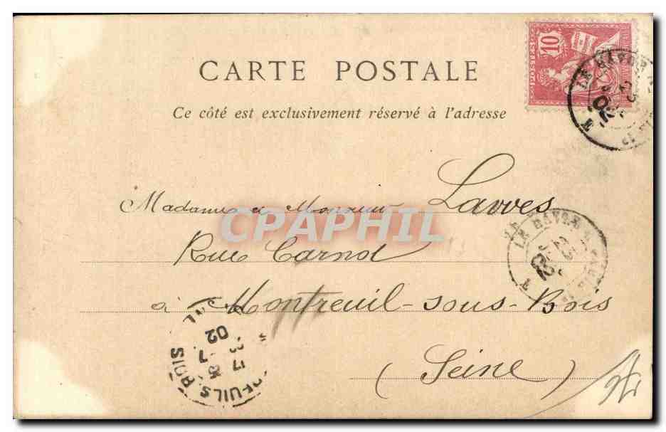 Le Havre - Boulevard Maritime et la Heve - CPA  — Rückseite