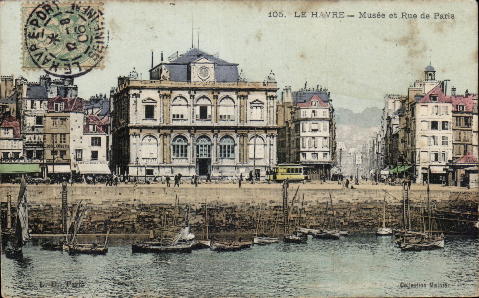 Le Havre - Le Musee et Rue de Paris - CPA 
