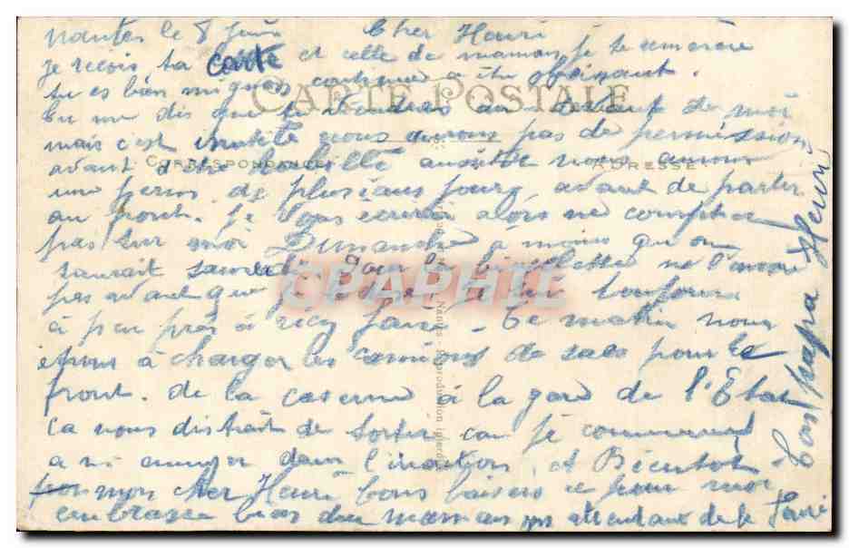 Crise d'Appendicite — Le Docteur et la Ménagère — CPAPHIL 94 — Verso