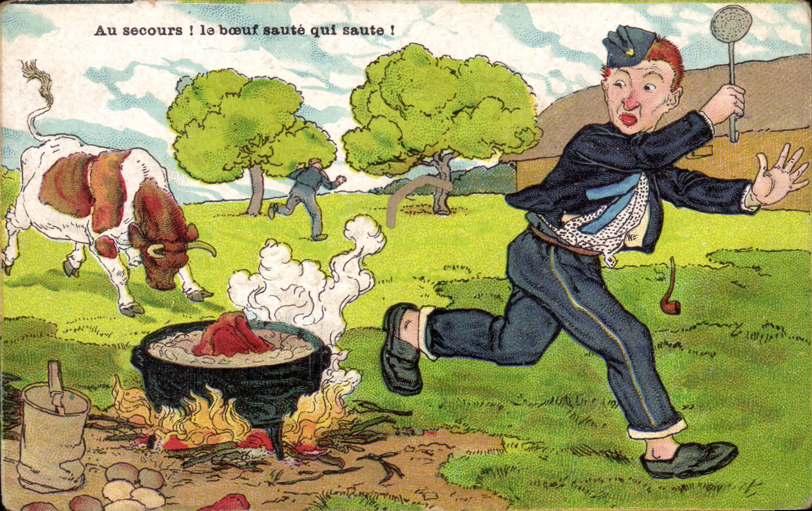 Bœuf sauté qui saute — humour — Chasseurs à pied, Série 1-953