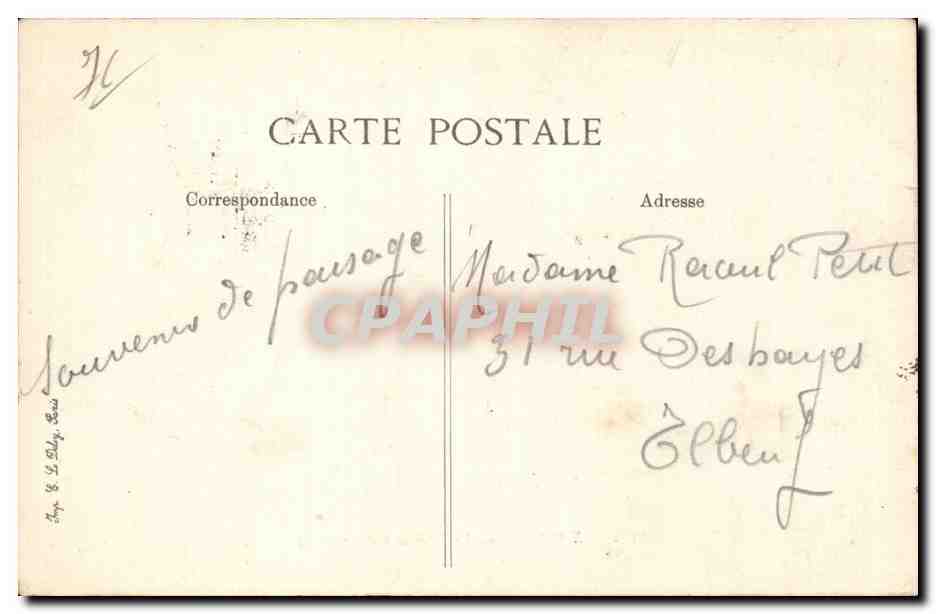 CPA Le Havre La jetee et l'avant port — Rückseite