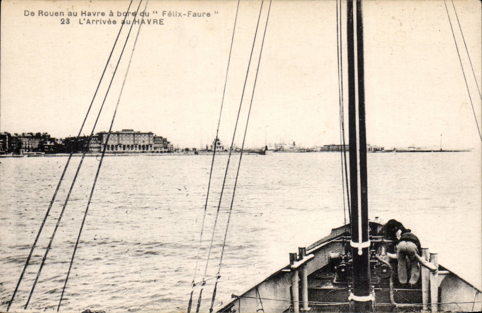 CPA De Rouen au Havre du Felix Faure L'arrivee du Havre 