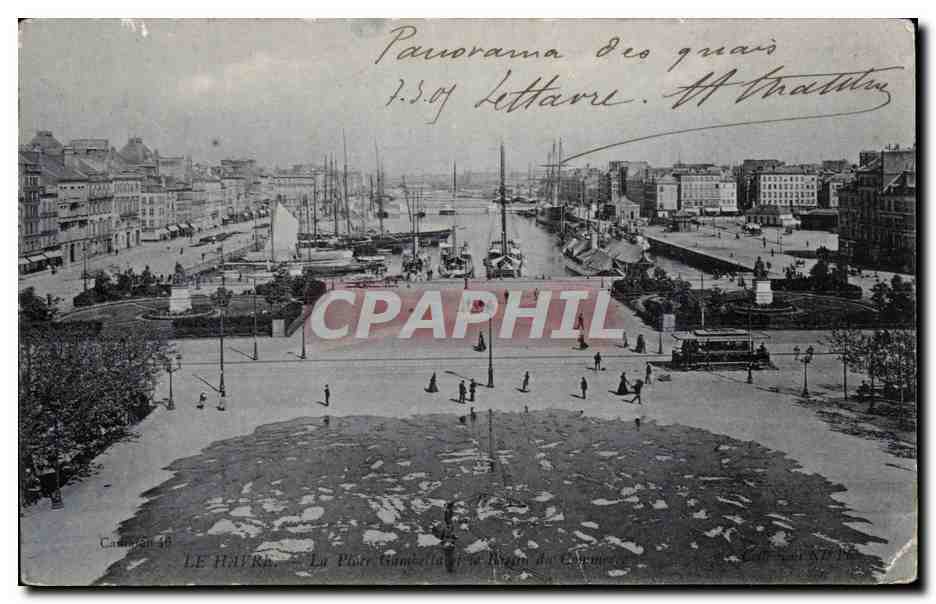 CPA Le Havre Panorama des quais