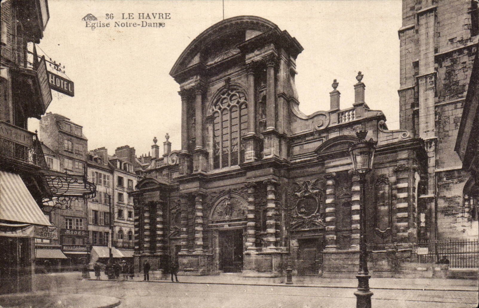 CPA Le Havre L'eglise Notre Dame