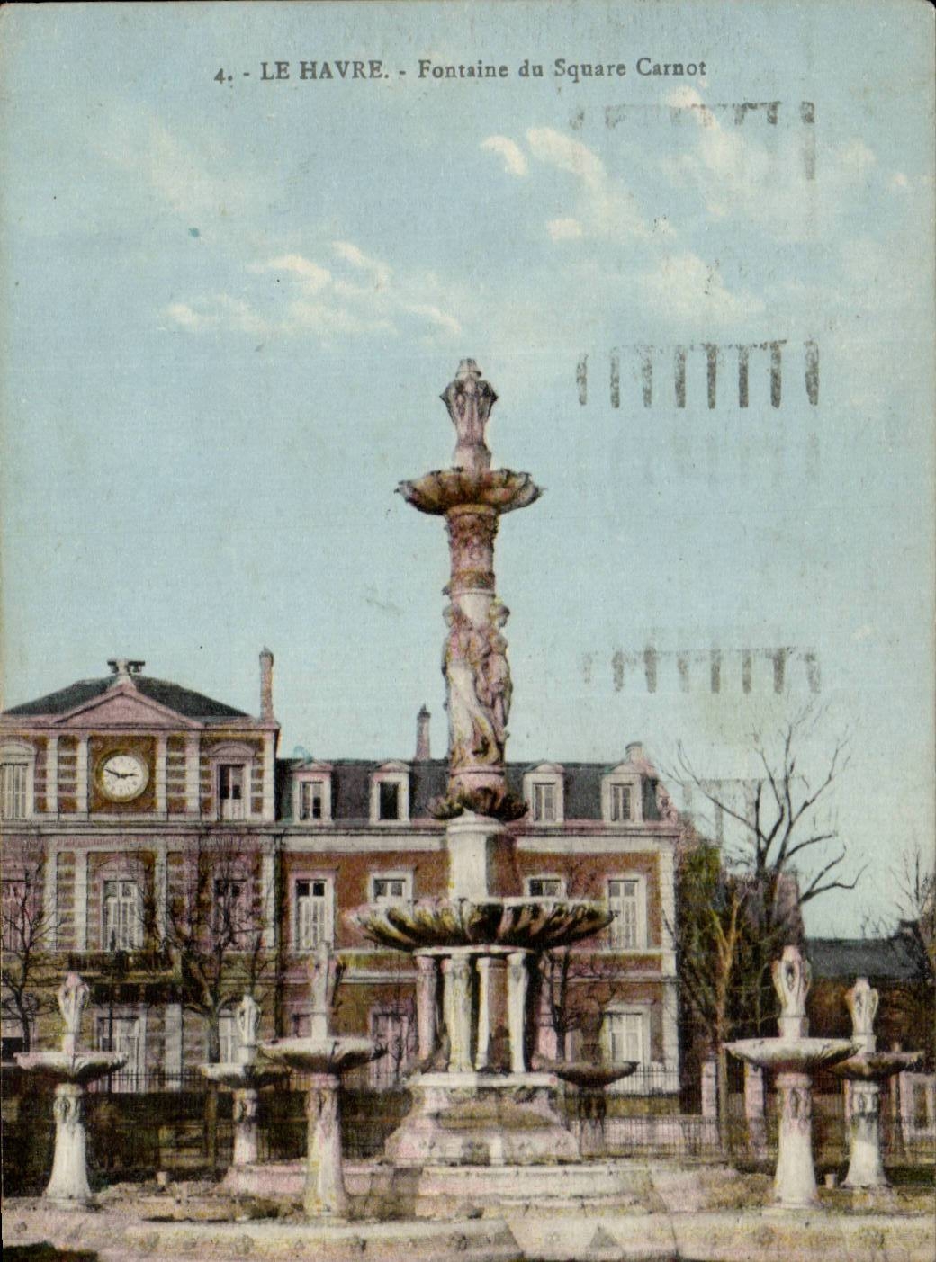 CPA Le Havre Fontaine du square Carnot
