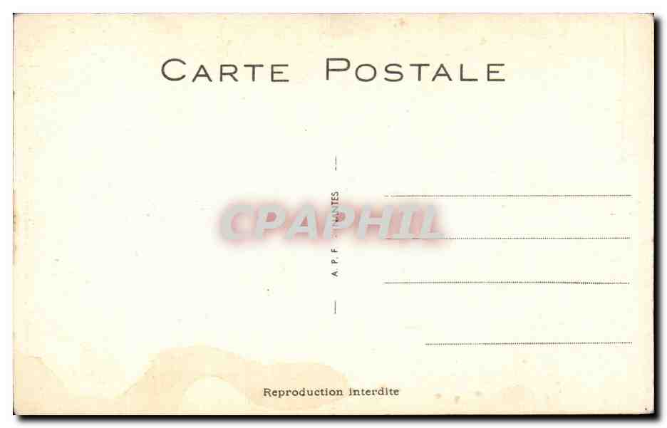 CPA Fantaisie Humour Femme Choc en retour — Rückseite