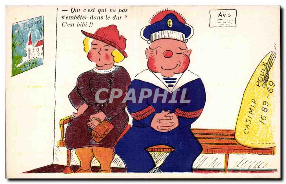 CPA Humour Fantaisie Marins