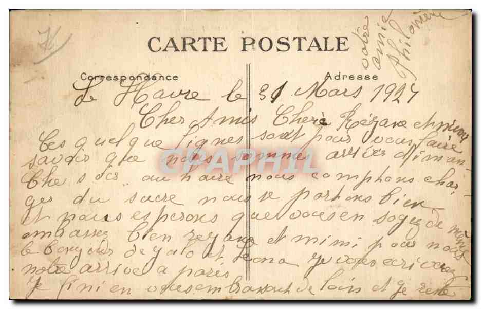 Le Havre - Perspective de la Plage - CPA  — Rückseite