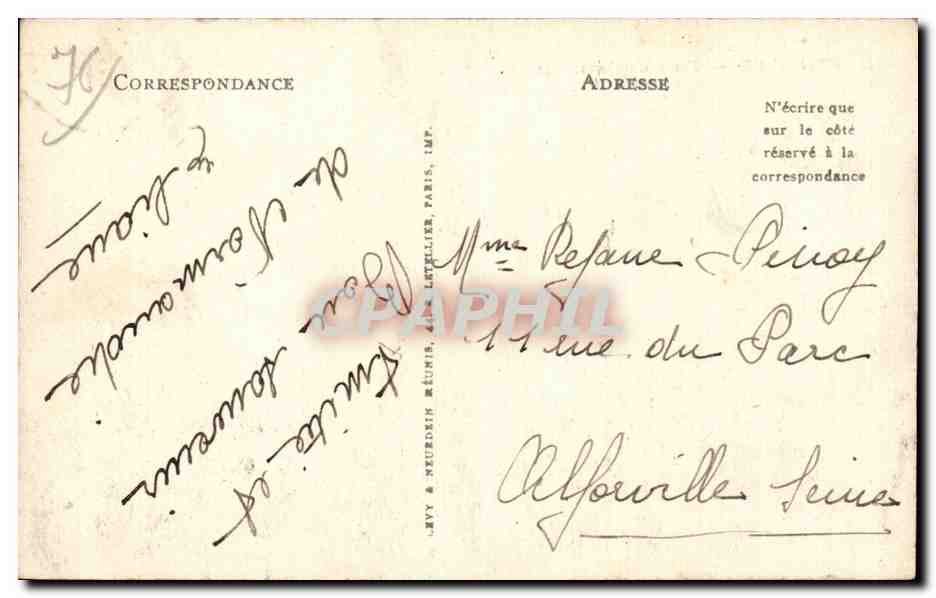 Le Havre - Place Gambetta - CPA  — Rückseite