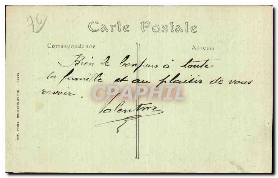 Sainte Adresse - Vue prise du Boulevard Dufoyel - CPA  — Rückseite