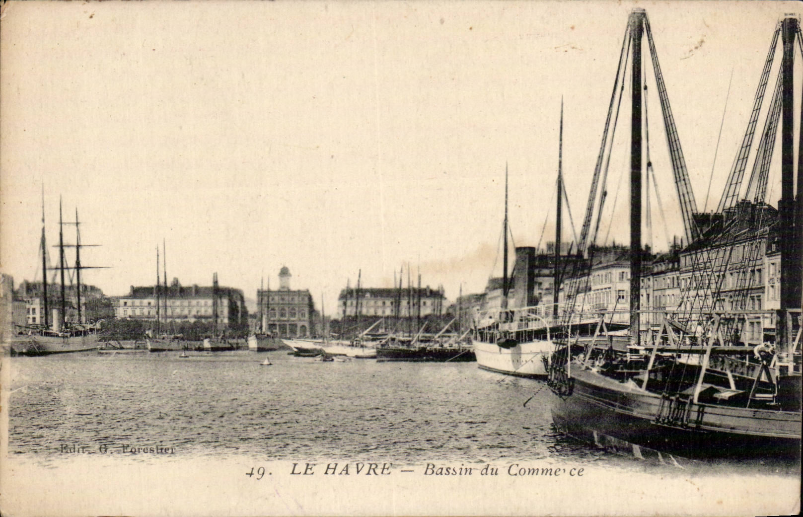 Le Havre - Bassin du Commerce - CPA 