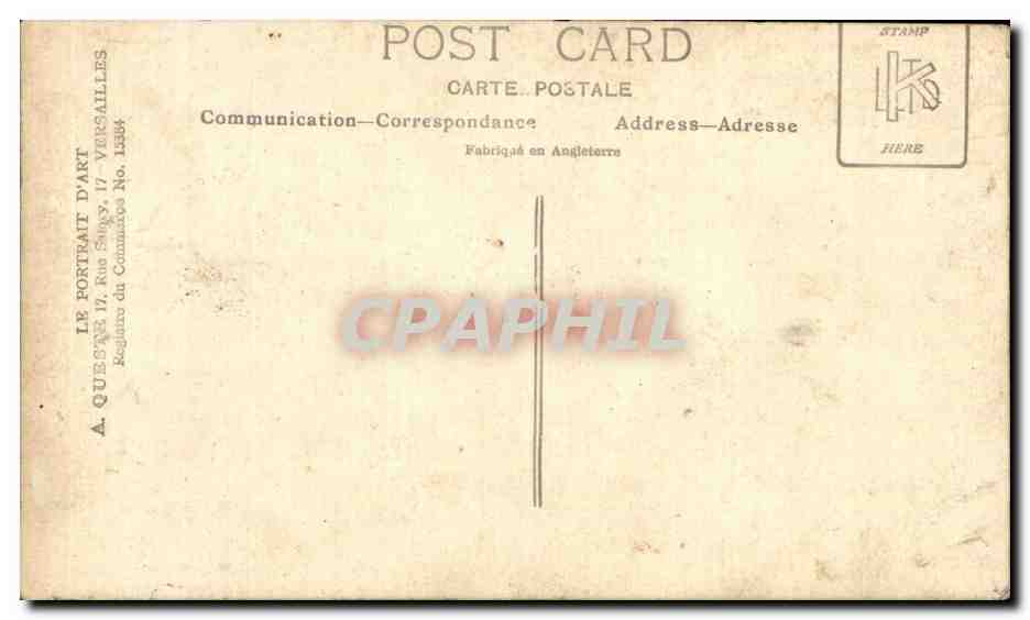 CARTE PHOTO Militaria Soldat poilu  — Rückseite
