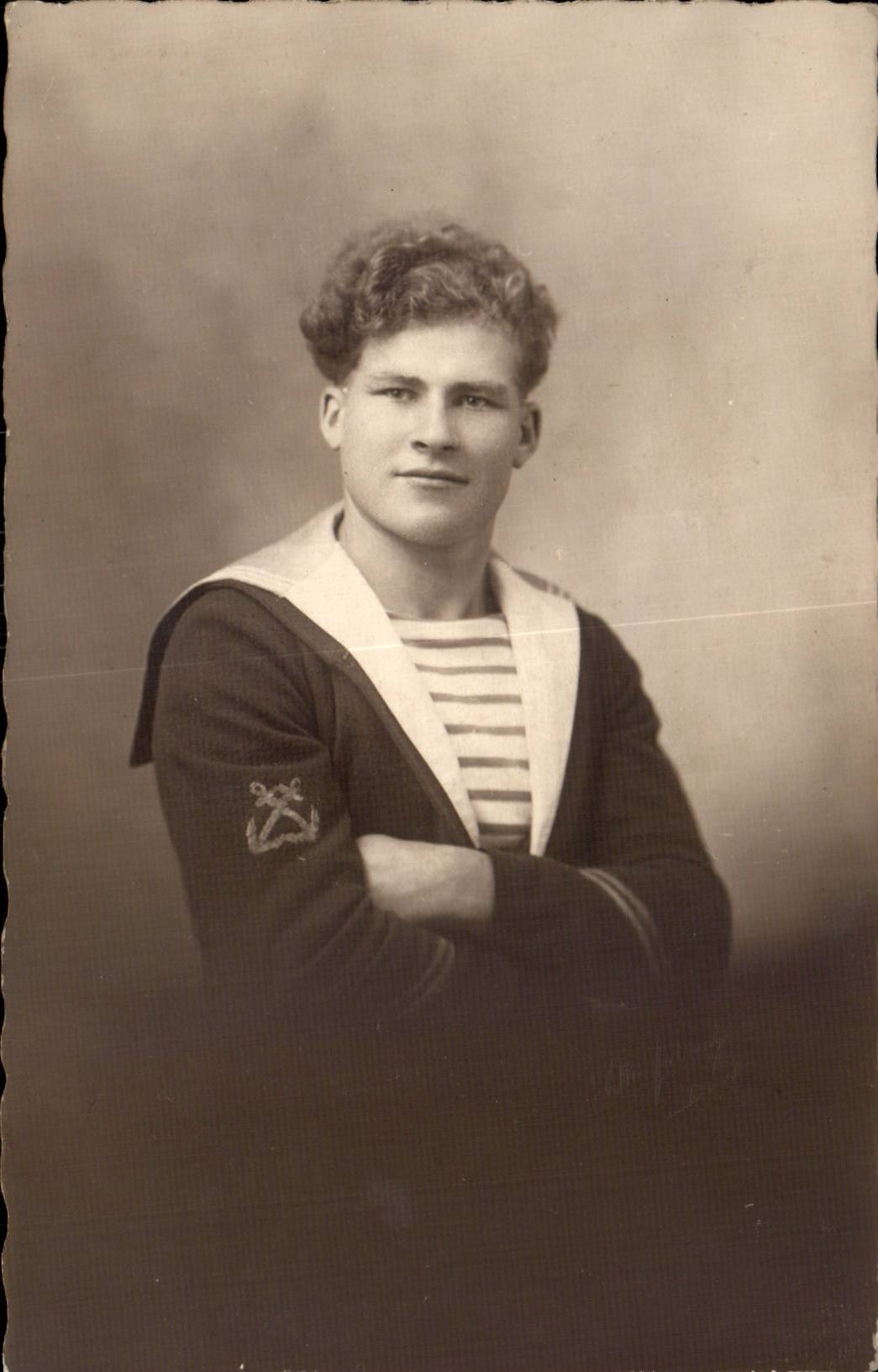 CARTE PHOTO Militaria Soldat MArin 