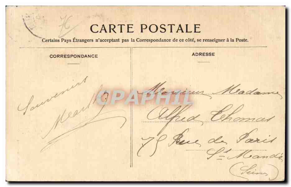 Le Treport - Vue Generale - CPA  — Rückseite
