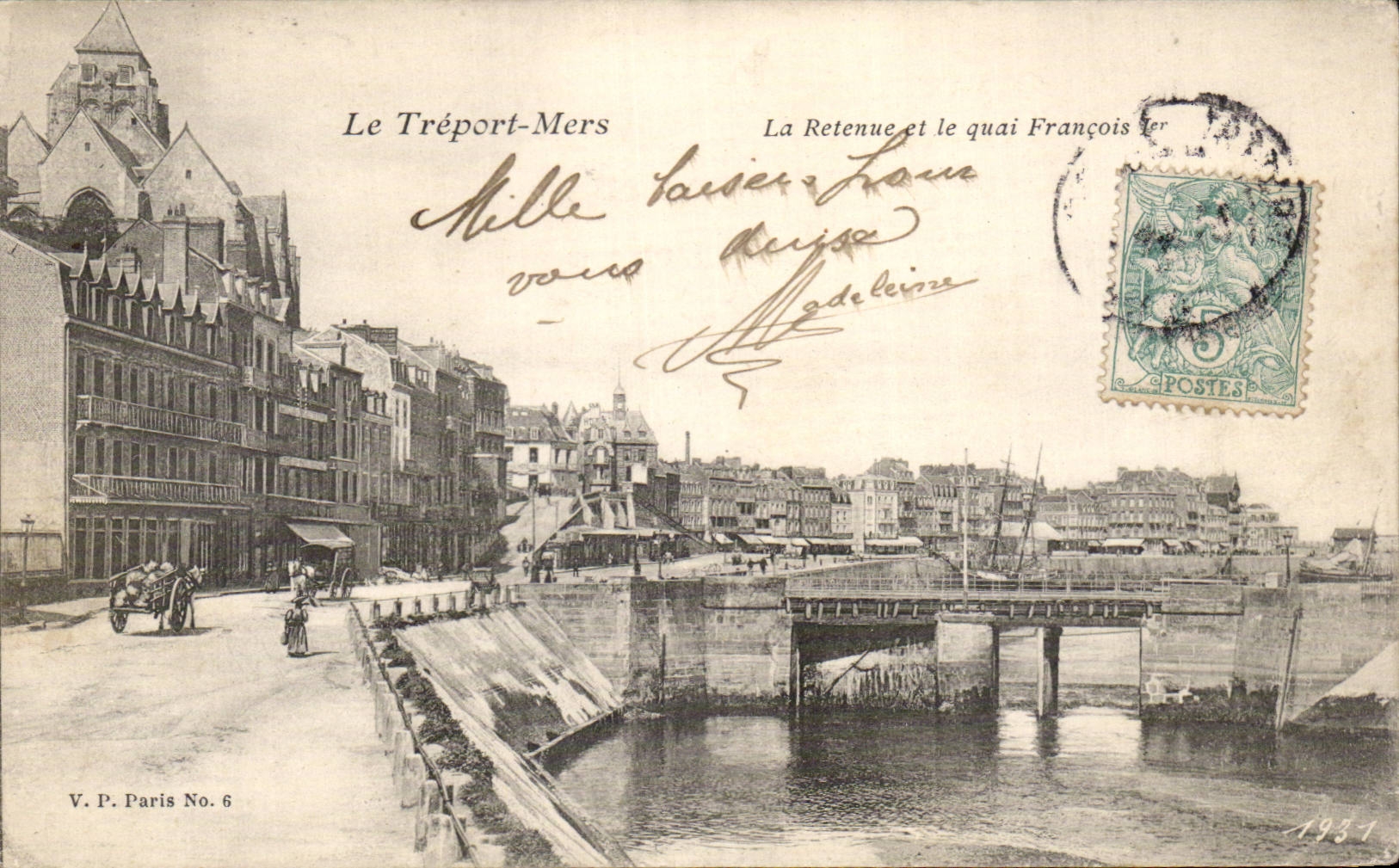 Le Treport - La Retenue et le Quai Francois I - CPA 