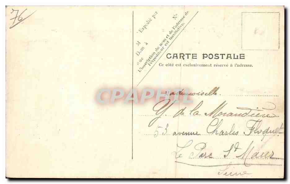 Le Treport - La Retenue et le Quai Francois I - CPA  — Rückseite