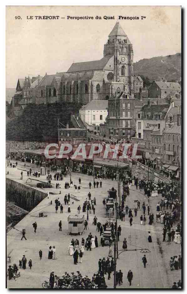 Le Treport - Perspective du Quai Francois I - CPA 