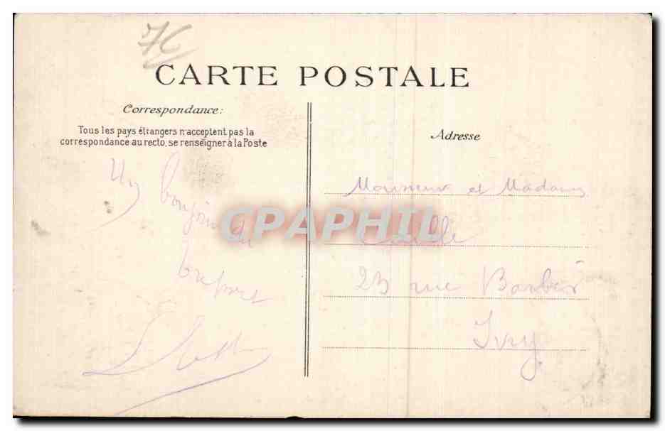 Le Treport - Sortie du canot de Sauvetage - CPA  — Rückseite