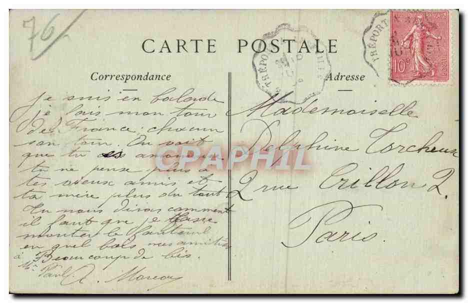 Le Treport - Le Quai Francois I - CPA  — Rückseite