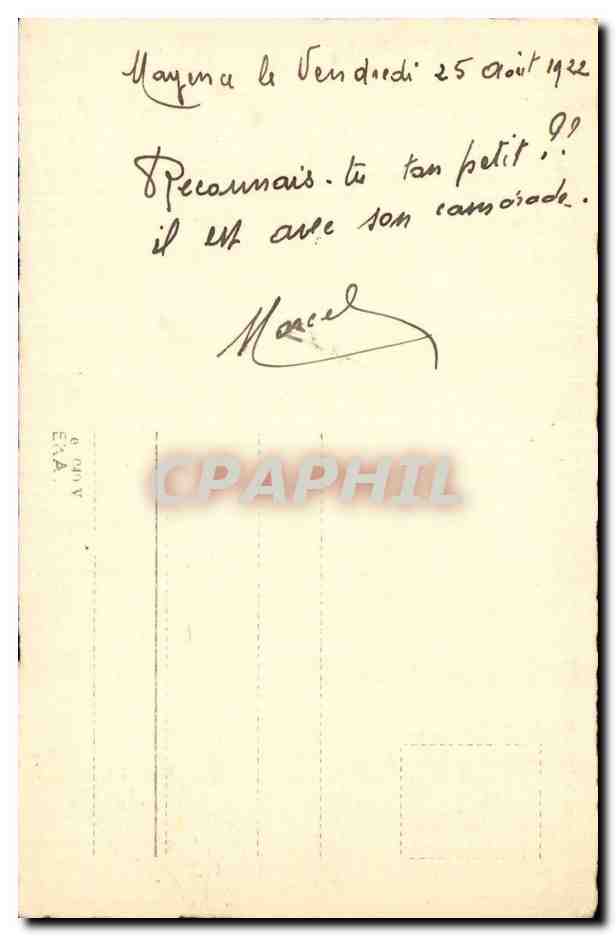 CARTE PHOTO Militaria Soldats — Rückseite