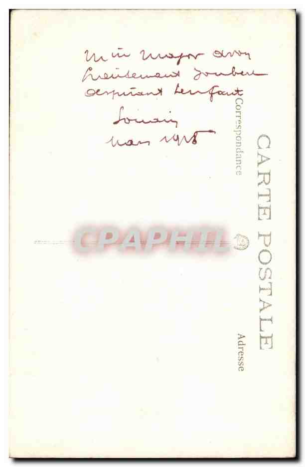 CARTE PHOTO Militaria Soldats Cavaliers — Rückseite