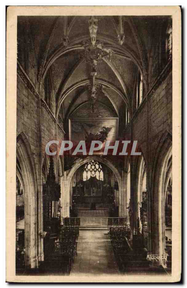 CPA Le Treport Interieur de l'eglise