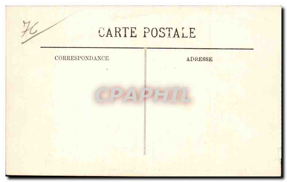CPA Le Treport Le quai vers l'entree du port  — Rückseite