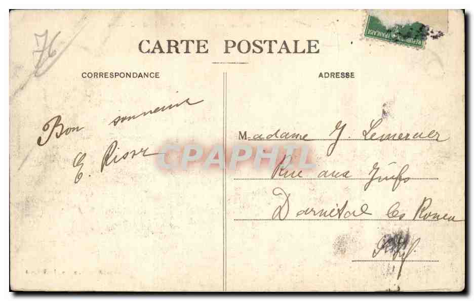 CPA Le Treport Panorama pris du calvaire  — Rückseite