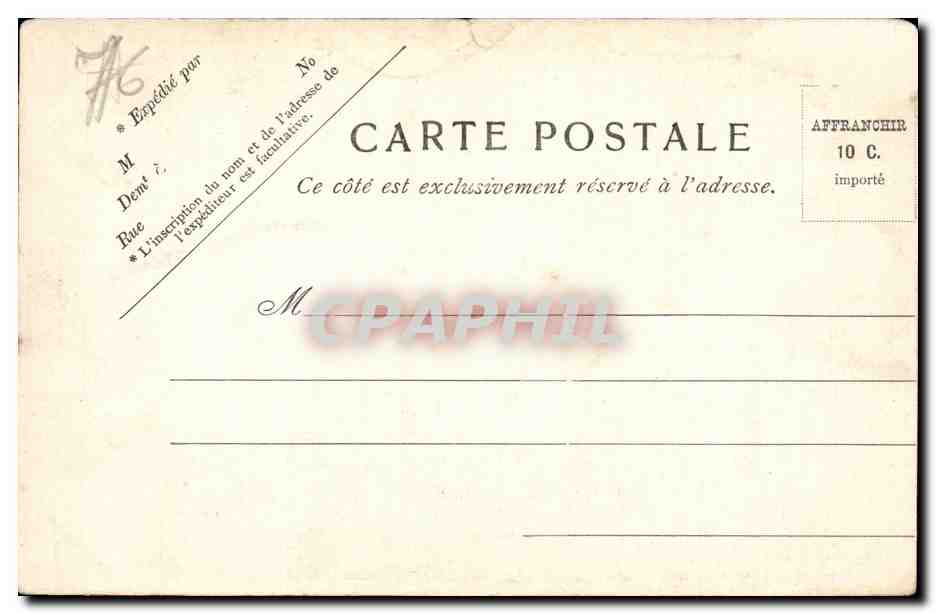 CPA Le Treport Le phare et la jetee Lighthouse  — Rückseite