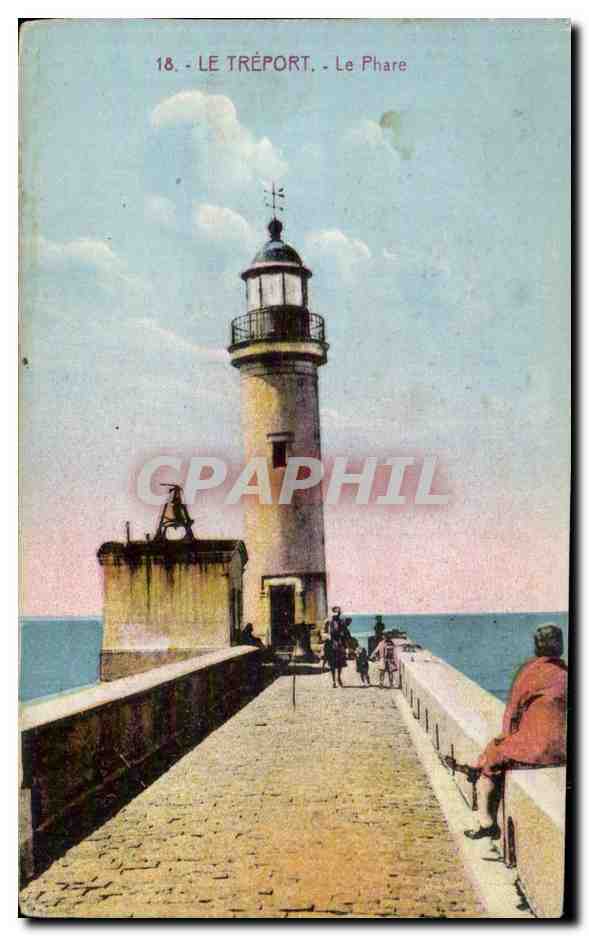 CPA Le Treport Le phare Lighthouse