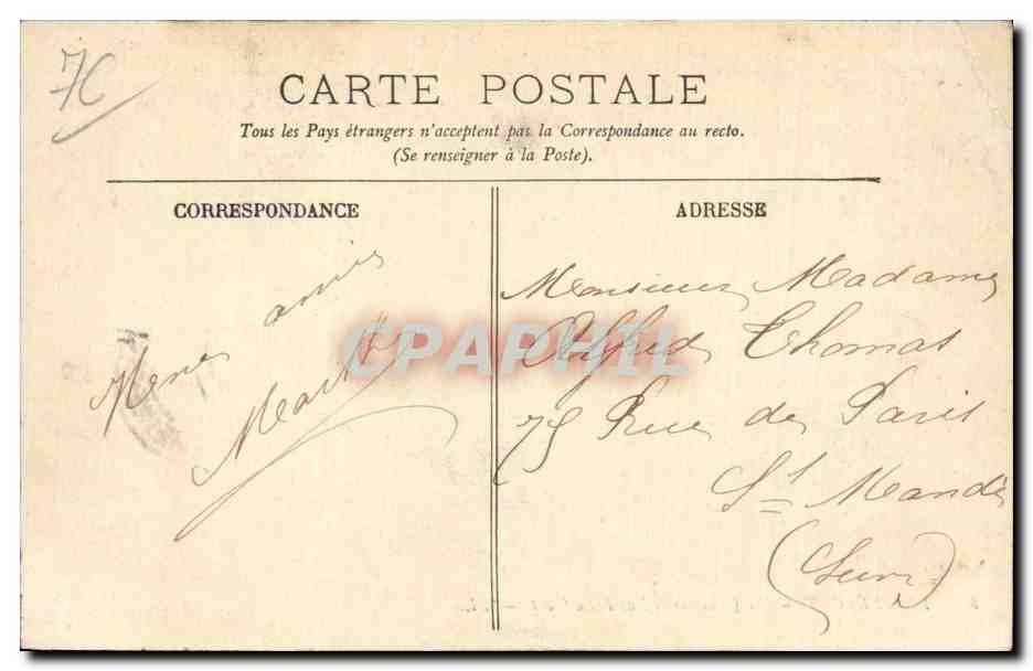 CPA Le Treport Le quai vers l'entree du port  — Rückseite