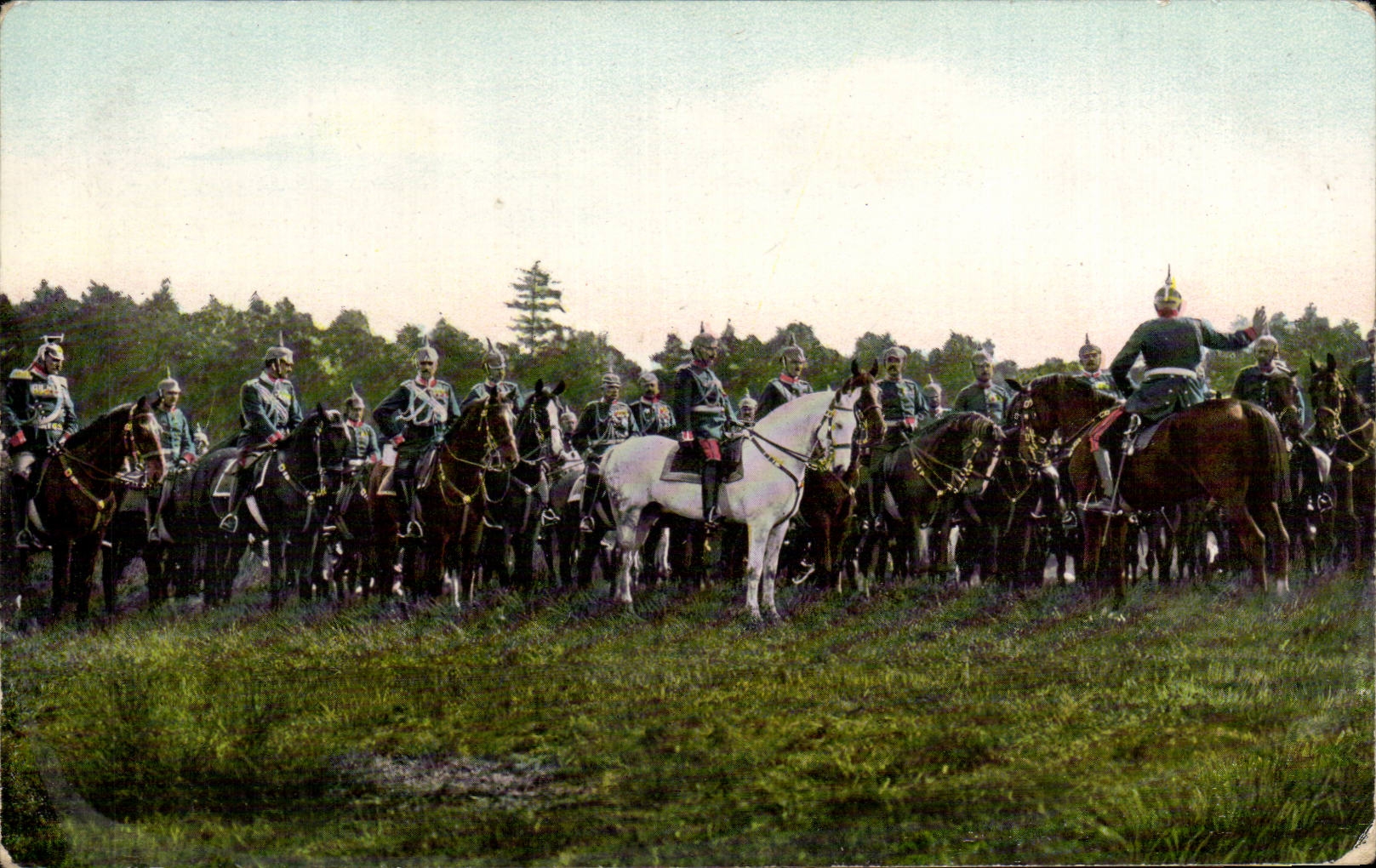 CPA Militaria Troupes prussiennes a cheval 