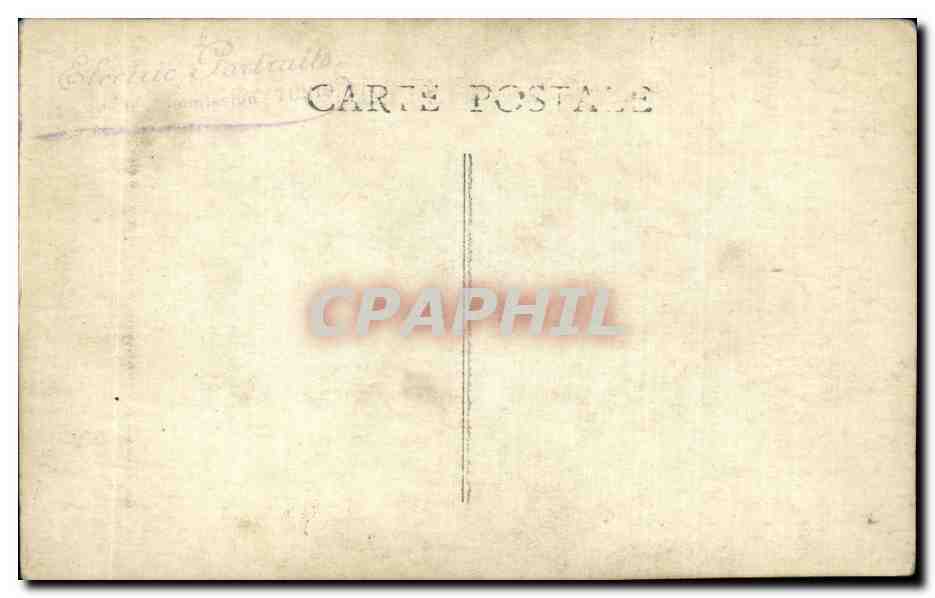 CPA CARTE PHOTO Militaria Soldat Poilu  — Rückseite