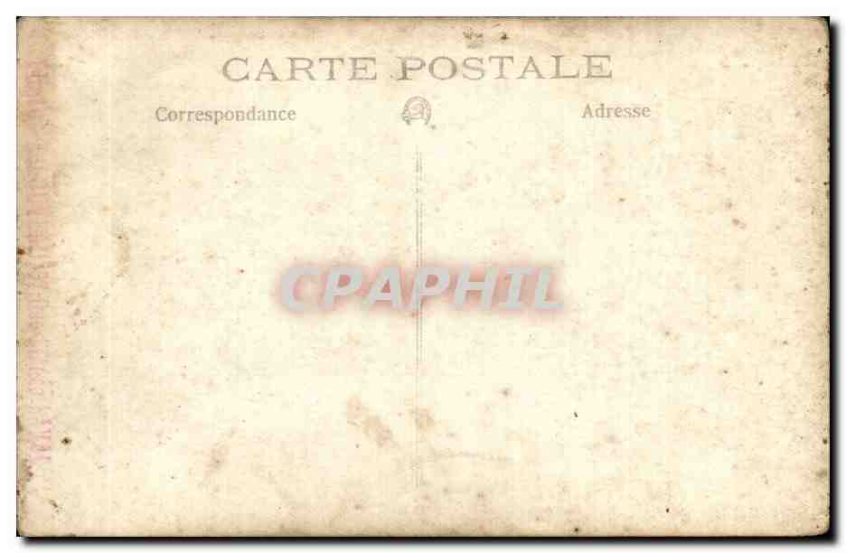 CPA CARTE PHOTO Militaria Soldat Poilu  — Rückseite
