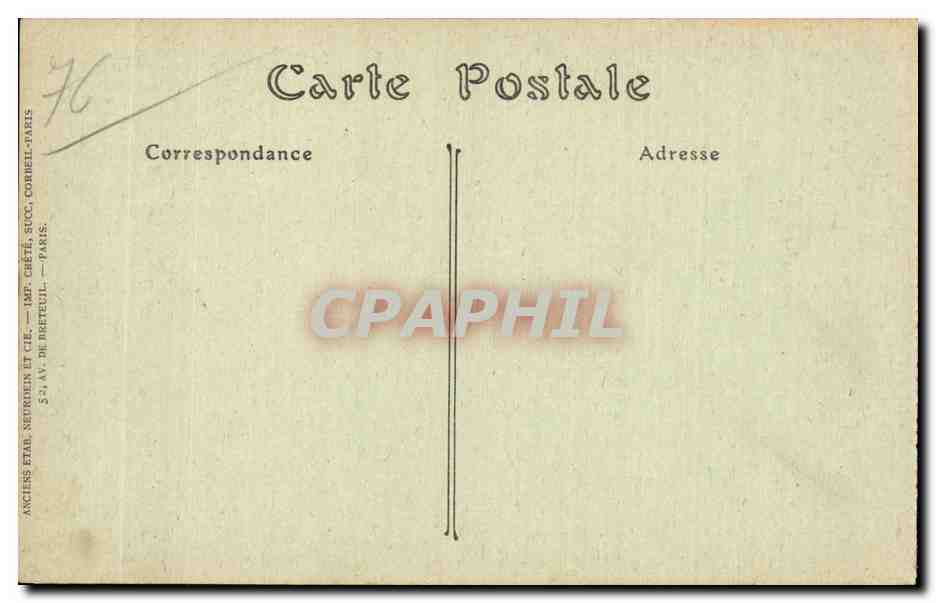 CPA Le Treport Vue generale prise des Falaises  — Rückseite
