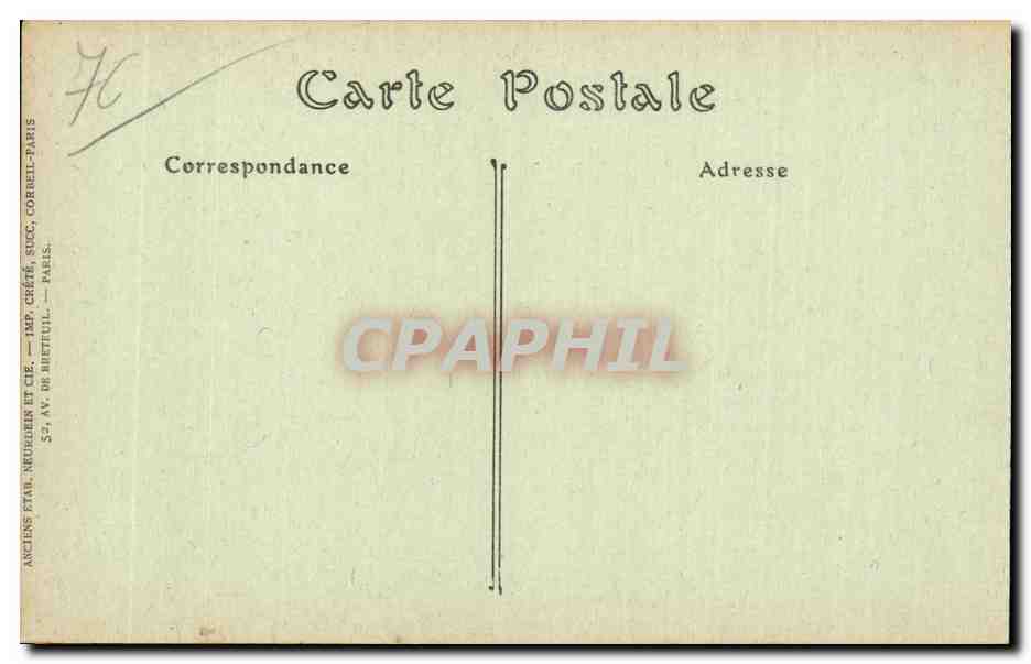 CPA Le Treport La plage a maree haute — Rückseite