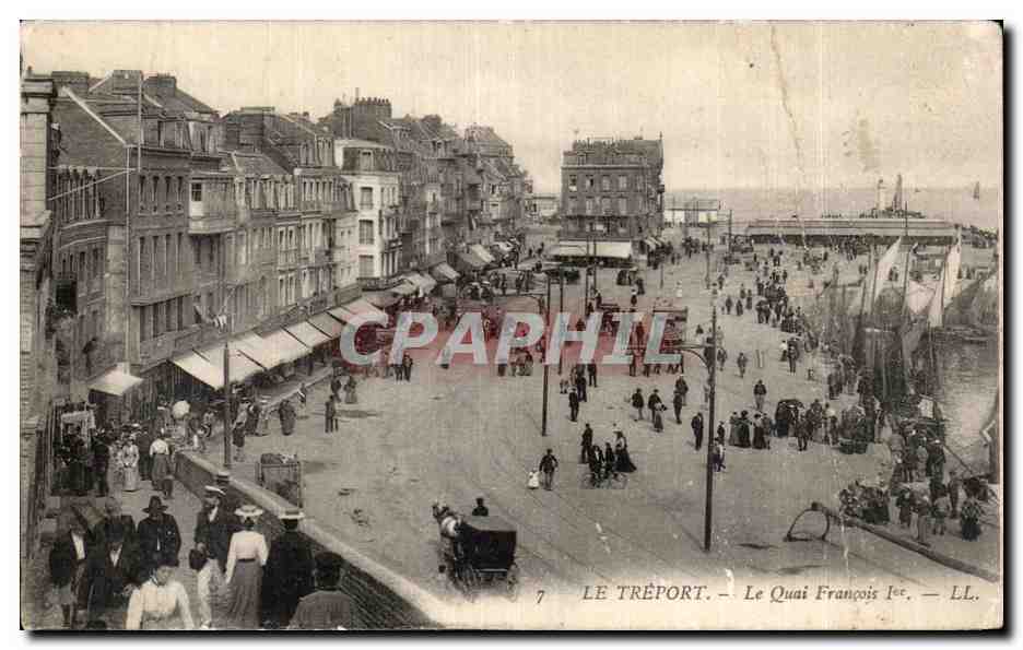 CPA Le Treport Le quai Francois 1er