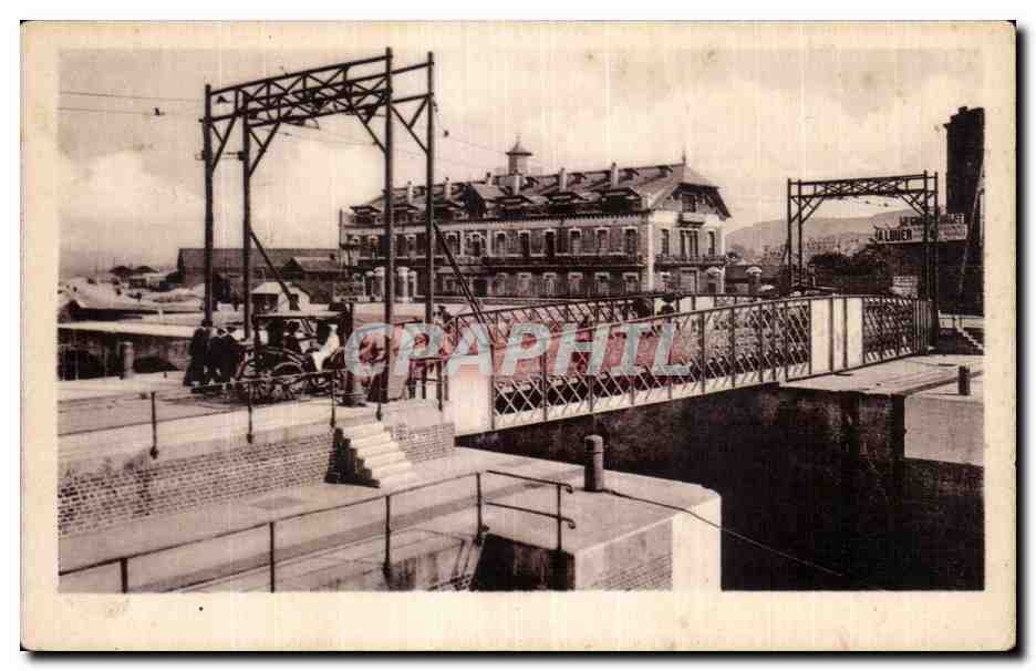 CPA Le Treport Le pont tournant